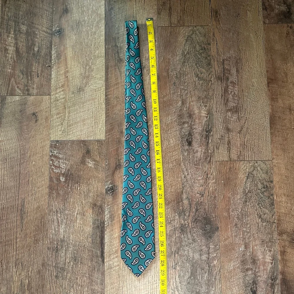 Men's Robert Talbott Teal Paisley Silk Tie One Size